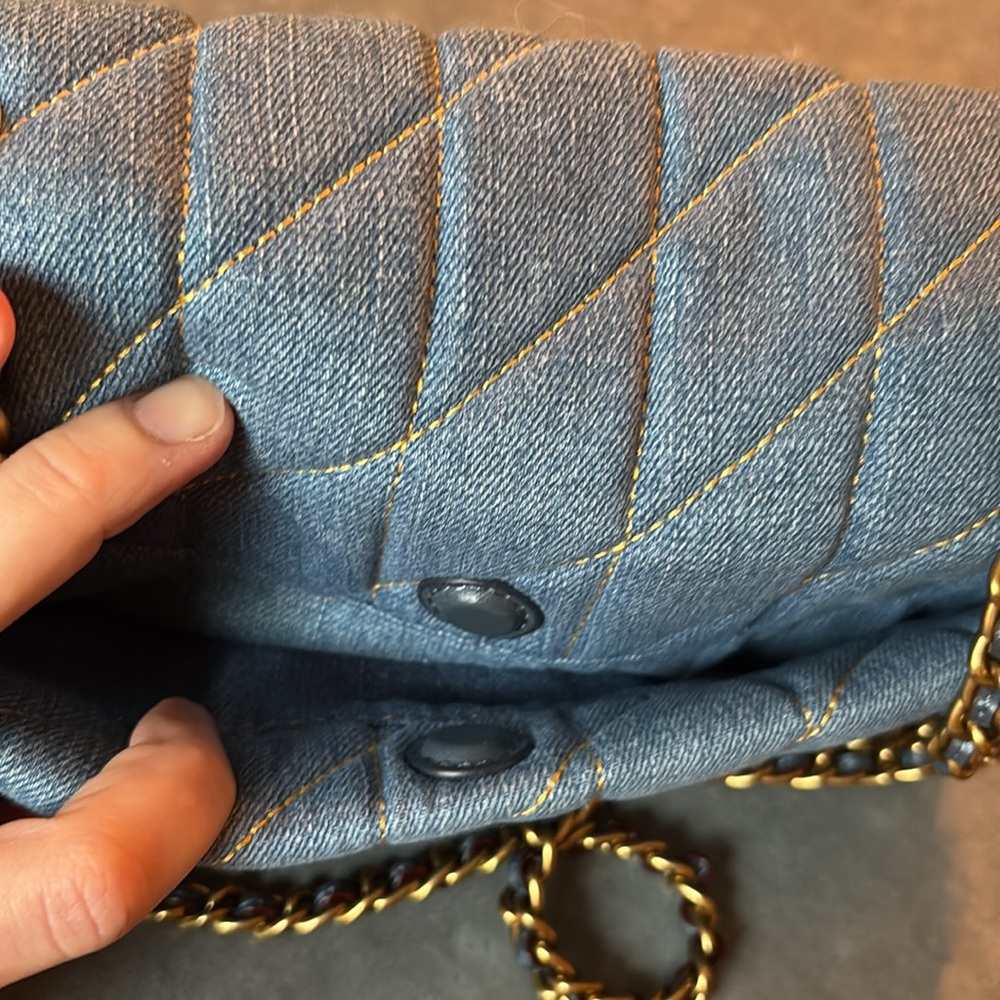 Quilted Denim Coach Tabby 26 - Picture 10 of 13